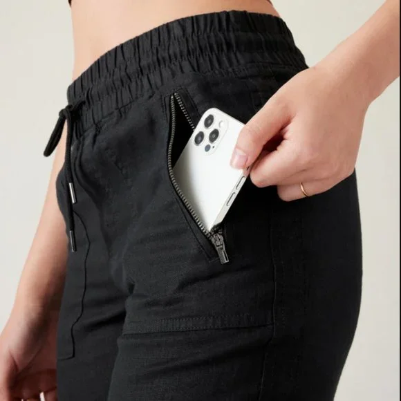 Athleta Cabo Linen Jogger Size 6 - Picture 4 of 13